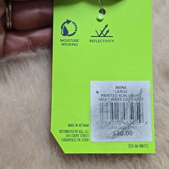 DSG 7" RUN SHORT SHORTS, SIZE LARGE - NEW - Picture 4 of 9